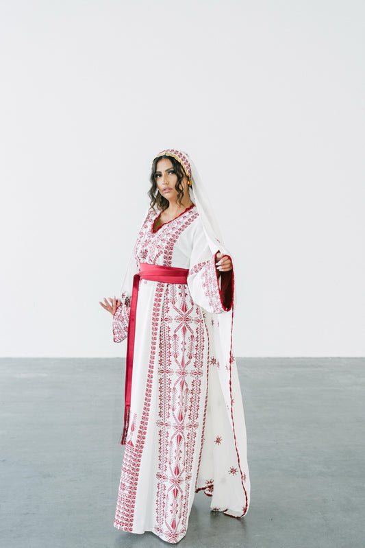 White Bridal Thobe