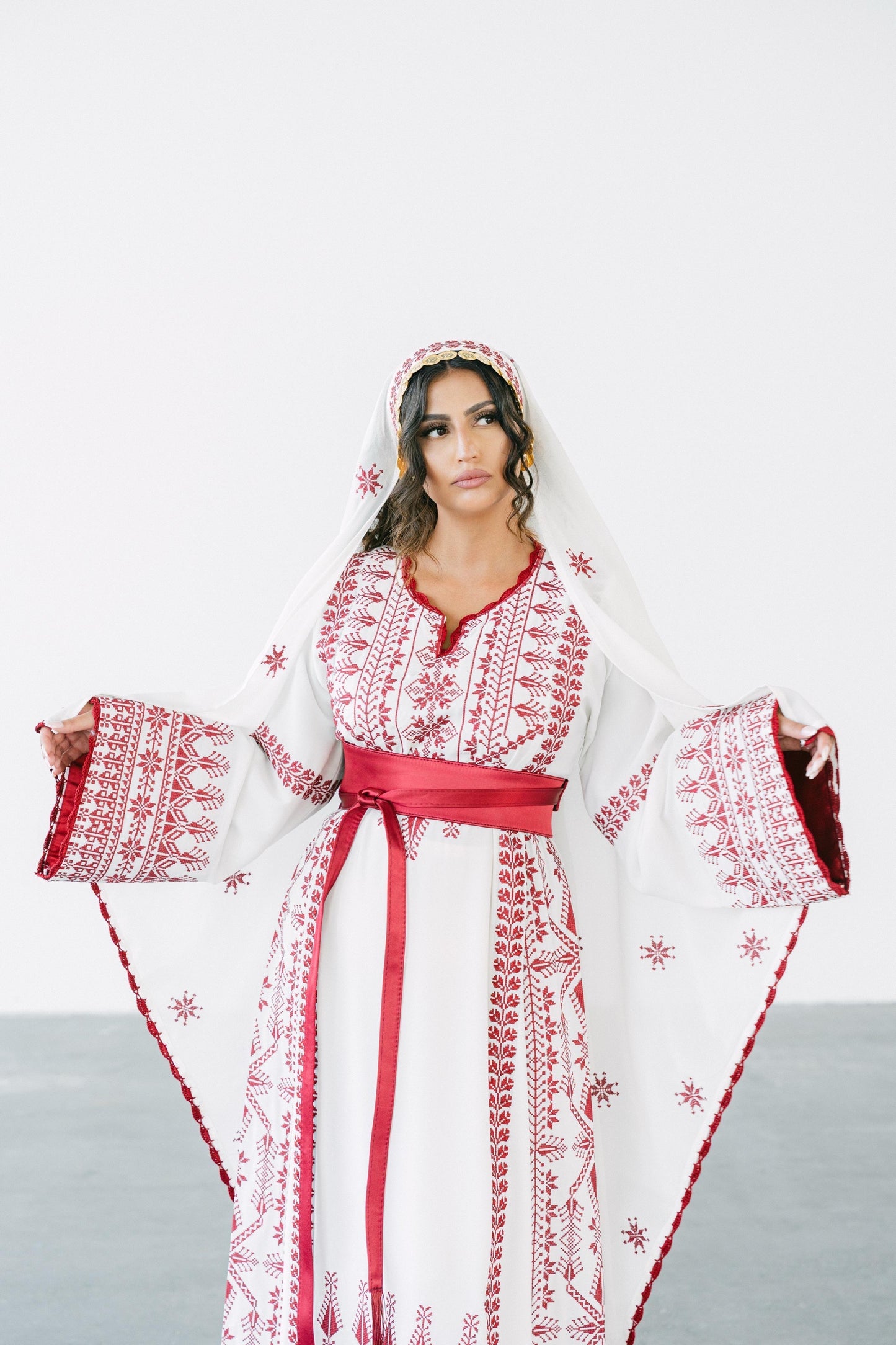 White Bridal Thobe
