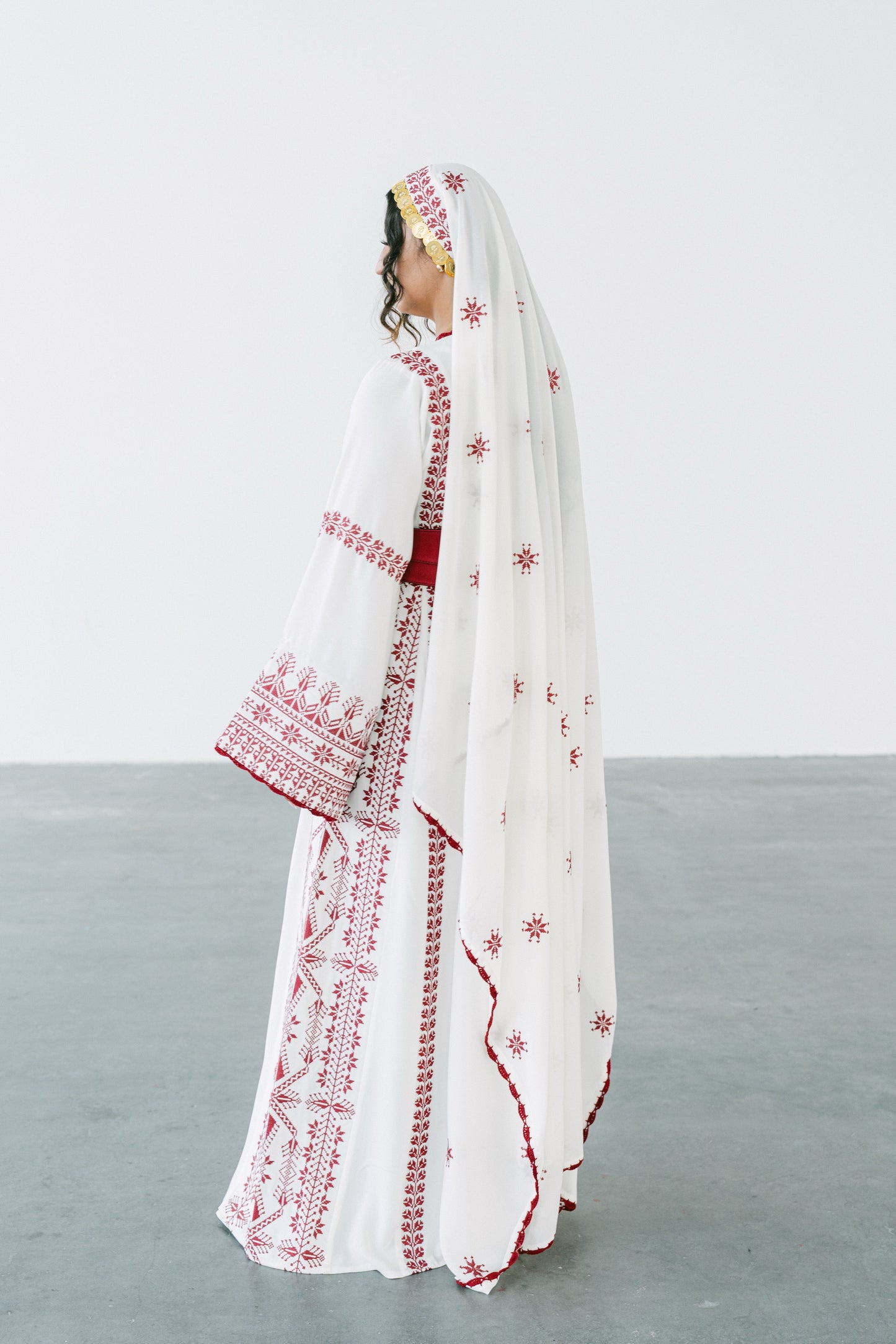 White Bridal Thobe