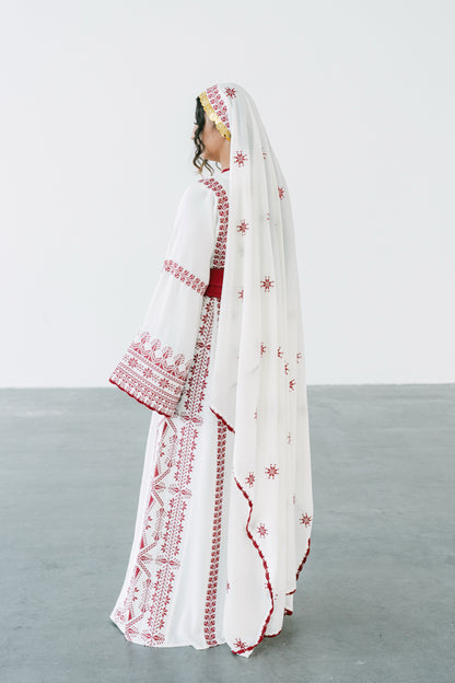 White Bridal Thobe